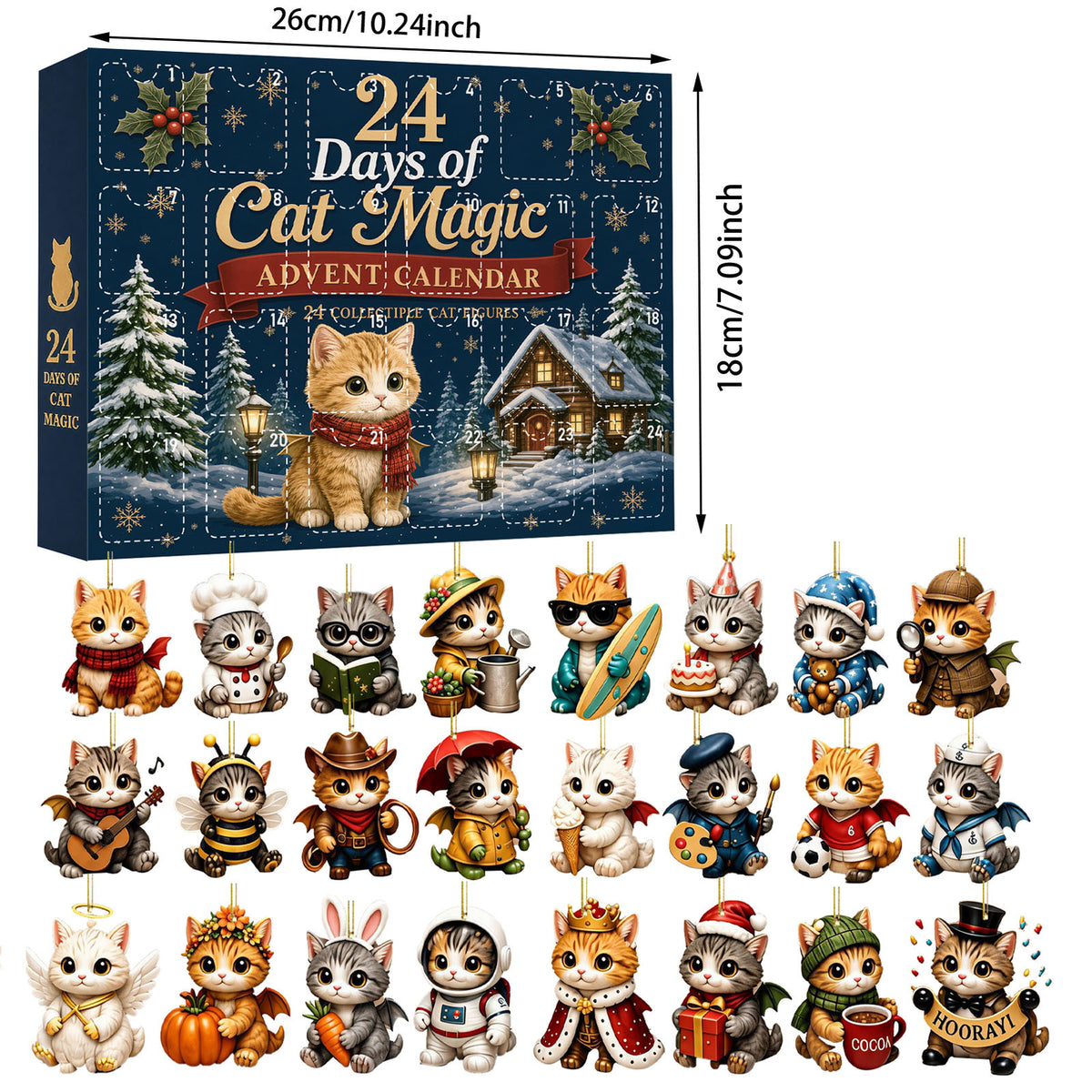 Advent Calendar Blind Box Christmas Countdown Cat Gift