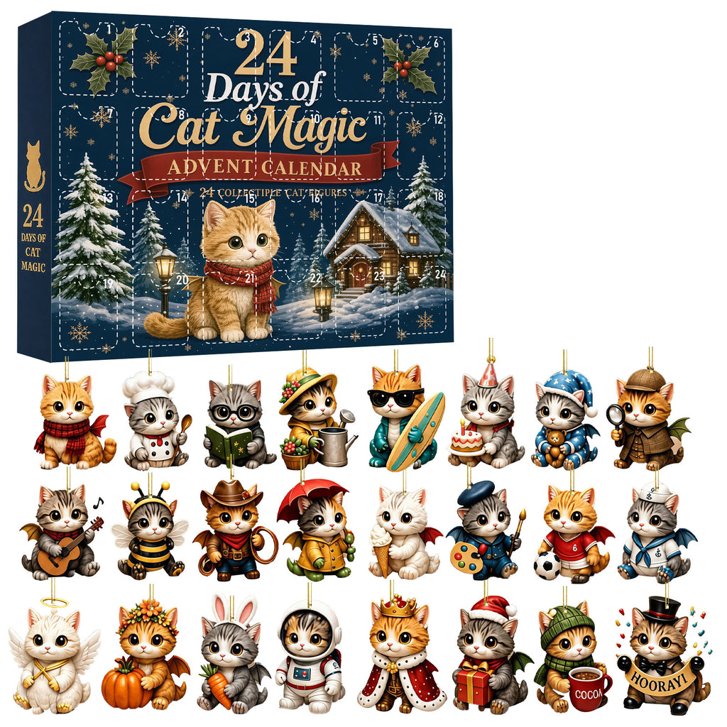 Advent Calendar Blind Box Christmas Countdown Cat Gift